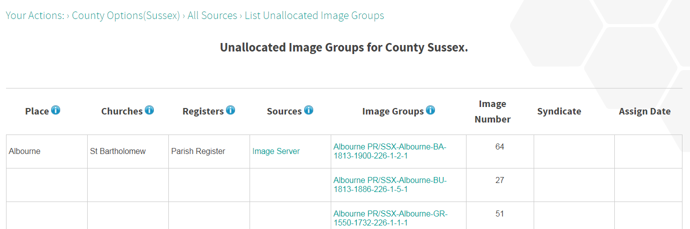 List Unallocated Groups List Unallocated Groups