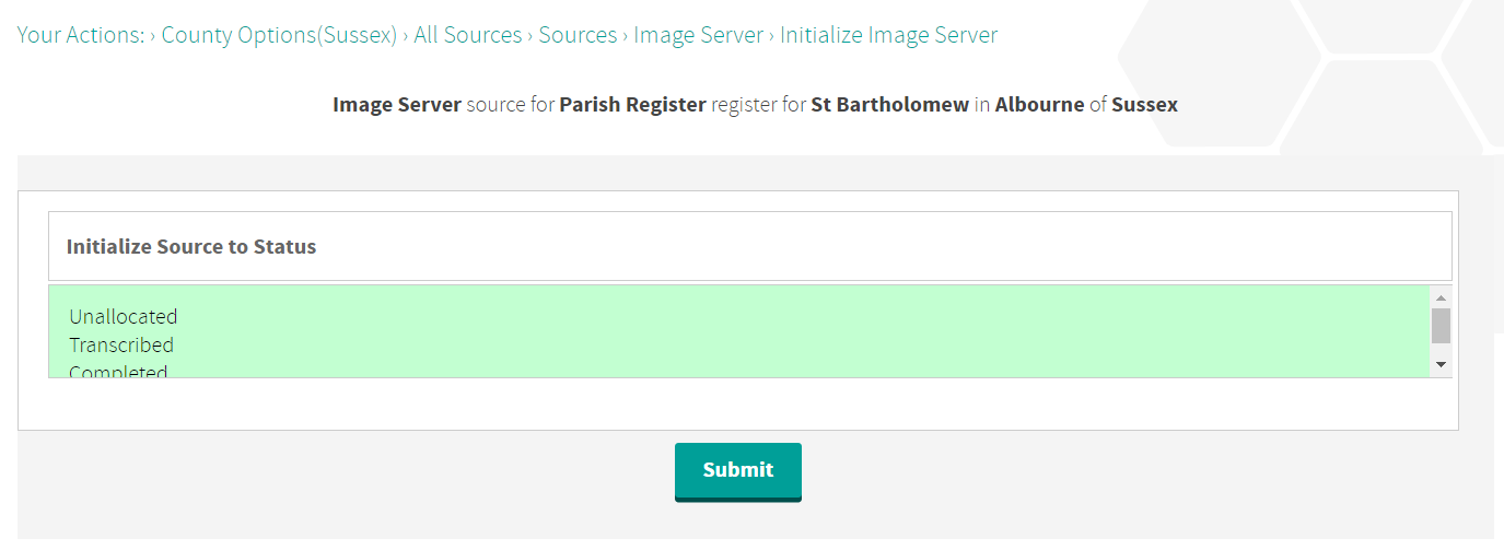 Initialize Status Initialize Status